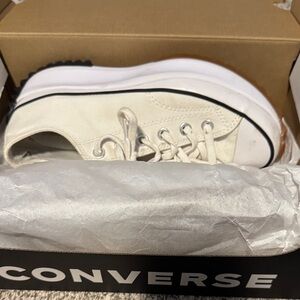 Converse White Platform Sneakers